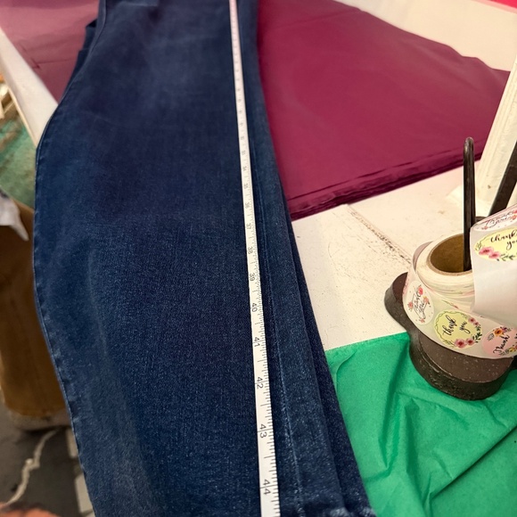 FLYING MONKEY High Rise Full Length Mini Flare Jeans  NEW WITH TAGS SIZE 31/13 - Picture 6 of 7